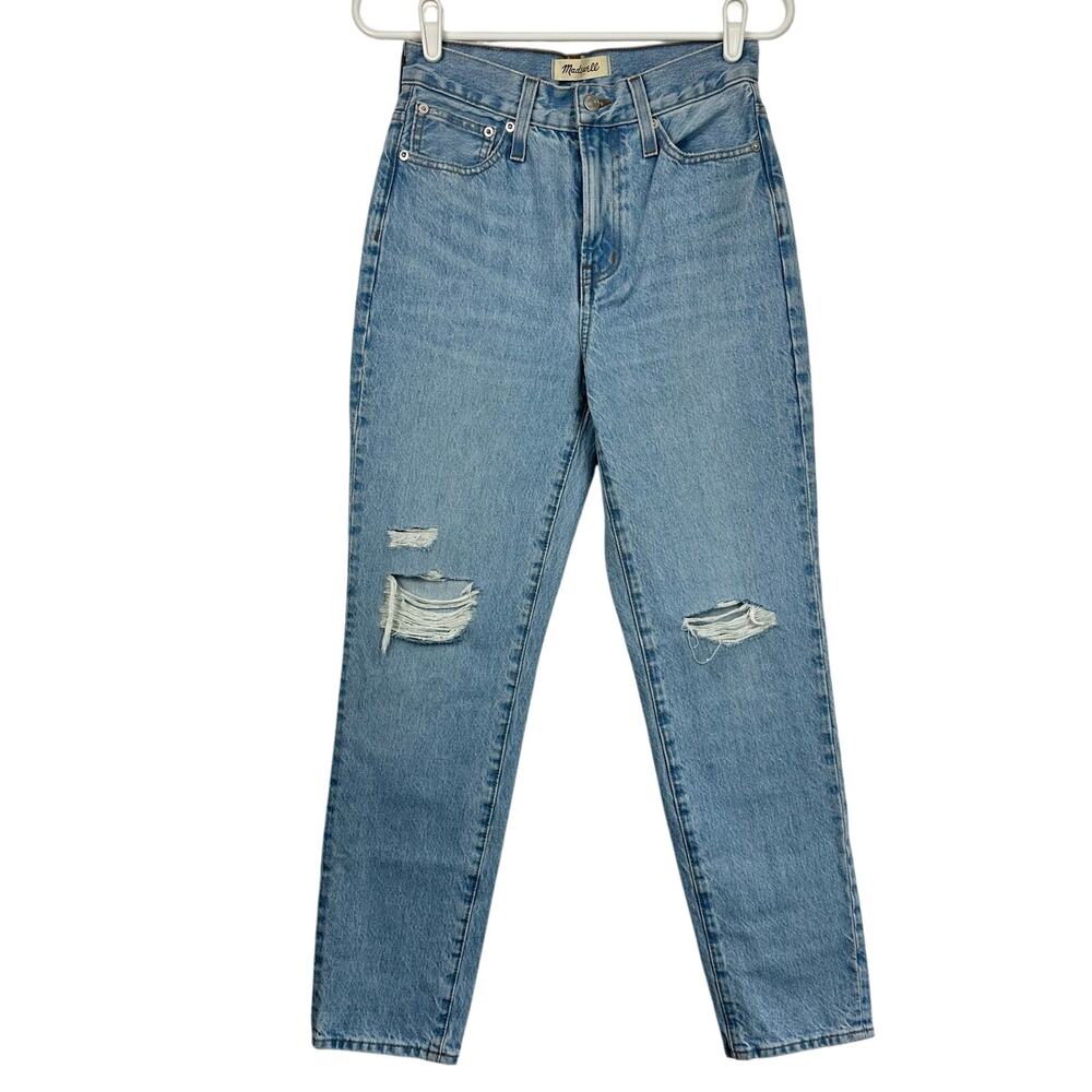 NWT Madewell The Perfect Vintage Jean in Bartlett Wash: Ripped Edition Size 24